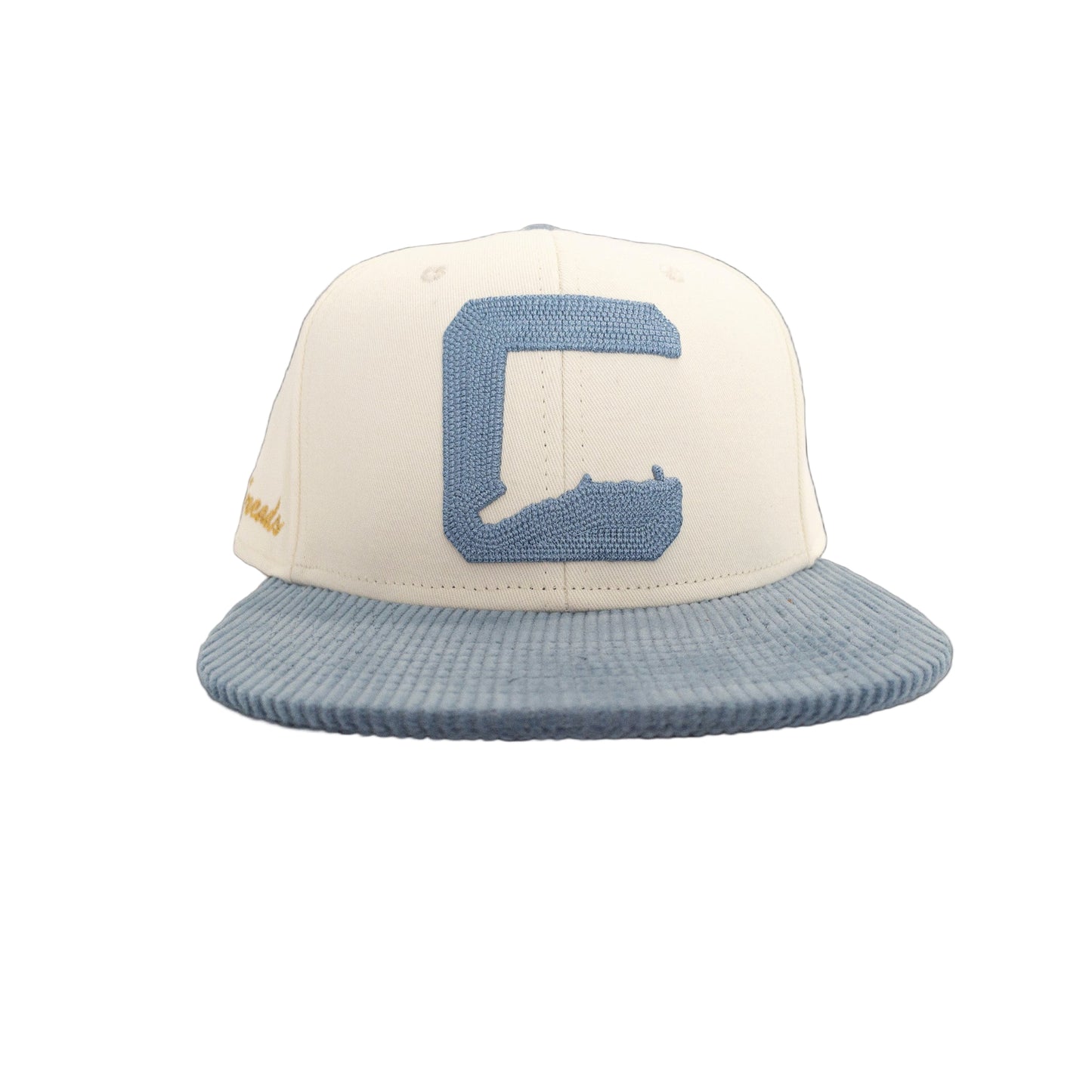 Blue and Cream Corduroy “C” Snapback
