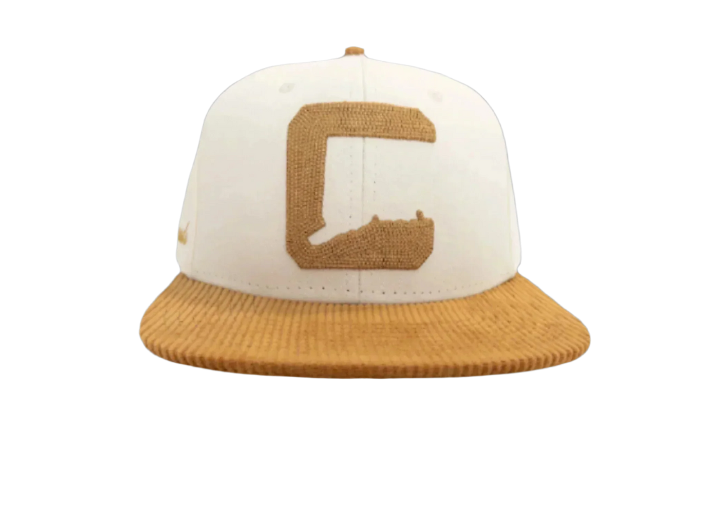 Wheat and Cream Corduroy “C” Snapback
