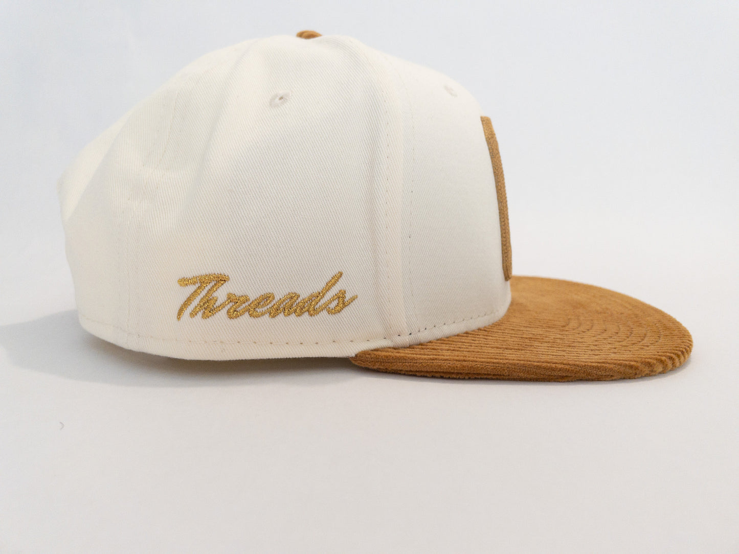 Wheat and Cream Corduroy “C” Snapback