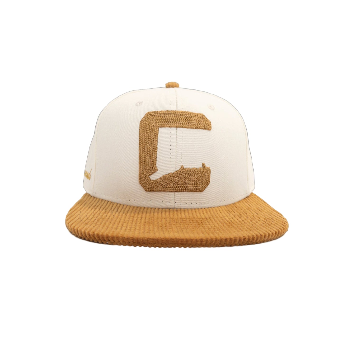 Wheat and Cream Corduroy  “C” Snapback
