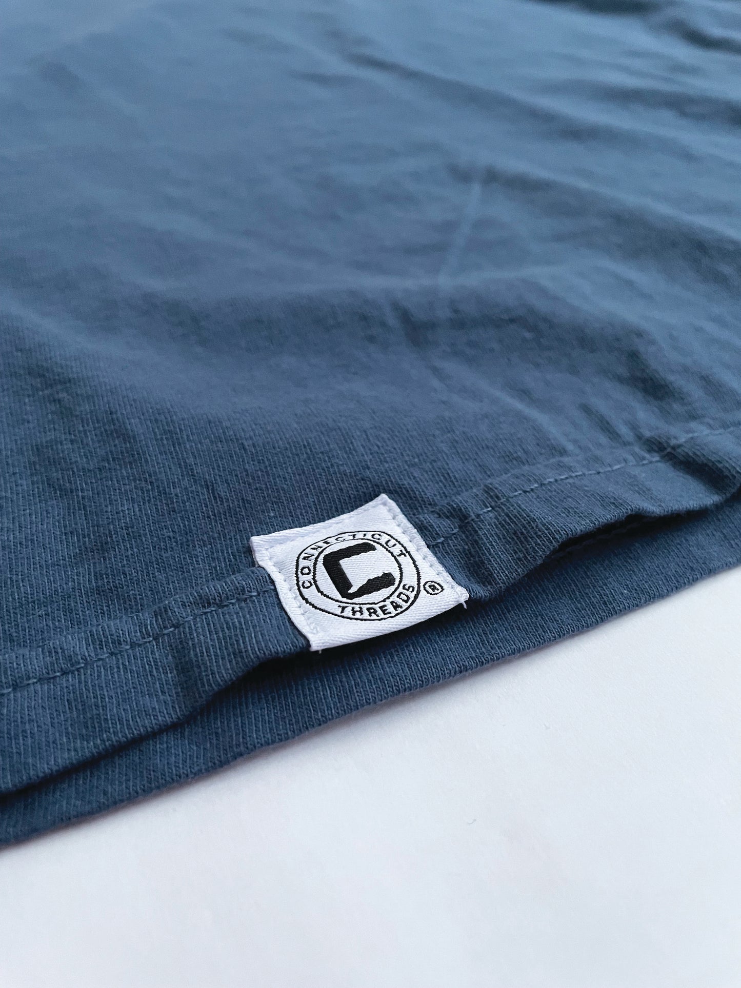 Midnight Garment-Dyed Long Sleeve Logo Tee